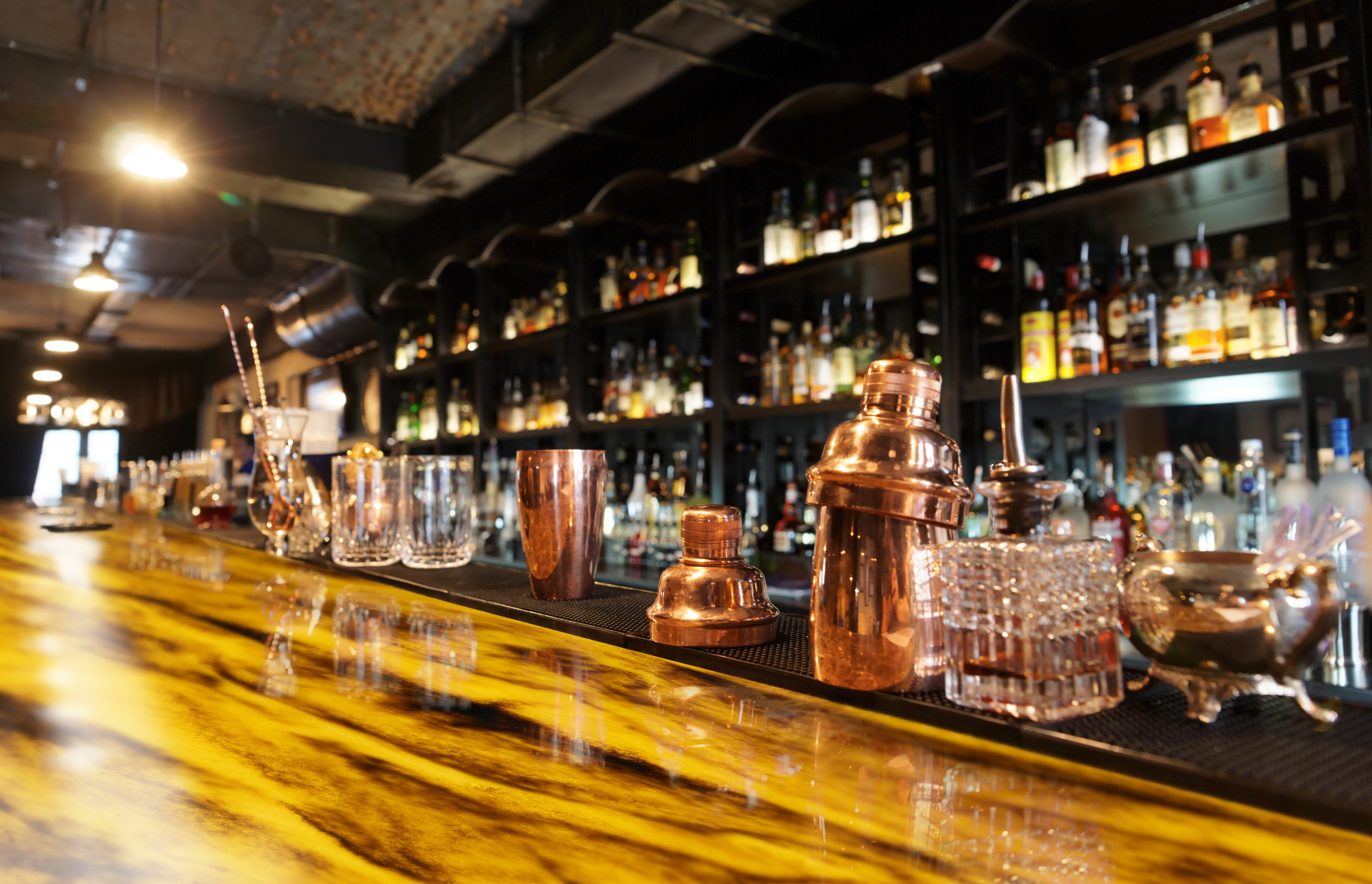 Aristech Studio Collection, Honey Onyx from James Latham. Interior fit-out by Solid Surface London